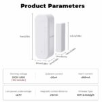 Drahtloser Türalarm-Sensor, Fenster-offen-Alarm WiFi/Zigbee