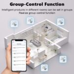 جهاز استشعار درجة الحرارة والرطوبة، جهاز مراقبة درجة الحرارة والرطوبة الذكي اللاسلكي مع التطبيق