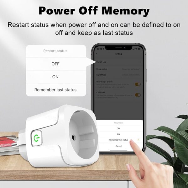 Smart Outlet Plug EU Version 16A/20A Wifi/Zigbee