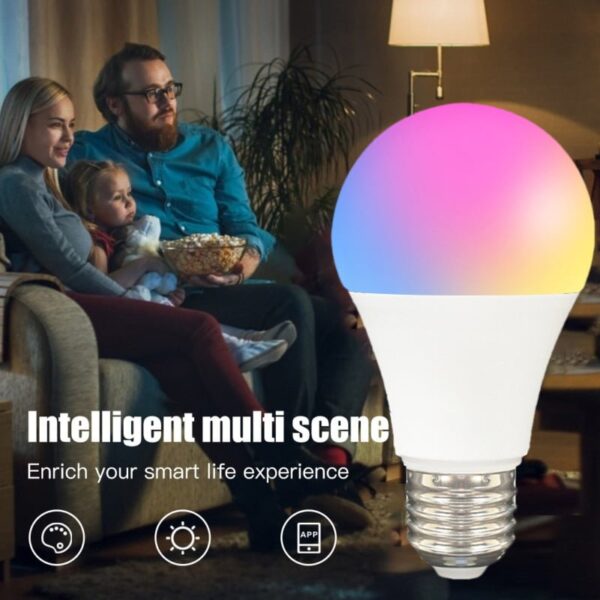 مصابيح إضاءة ذكية، مصابيح إضاءة متغيرة الألوان 10W Zigbee / WiFi / بلوتوث