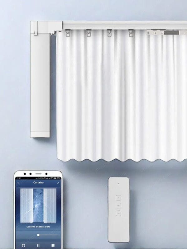 Motor e trilho de cortina elétrica inteligente Wifi/Zigbee