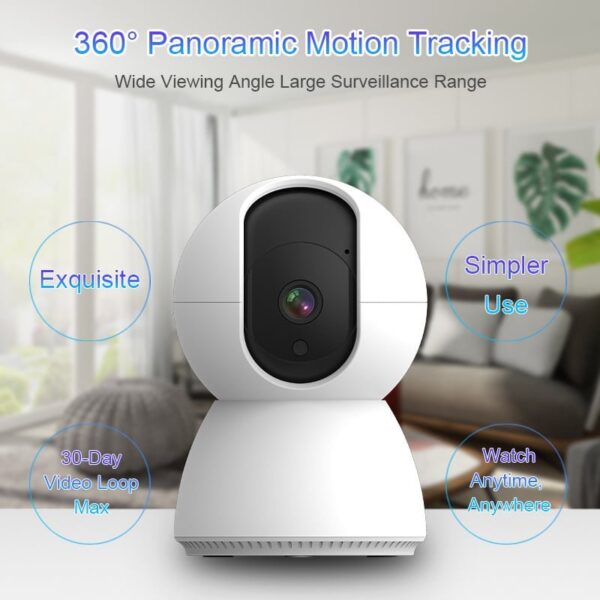Tuya Smart WiFi-Kamera Panorama-Kreuzfahrt-Tracking Zwei-Wege-Sprechanlage EU-Version
