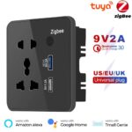 Smart Wall Outlet Sockets Universal WiFi/Zigbee