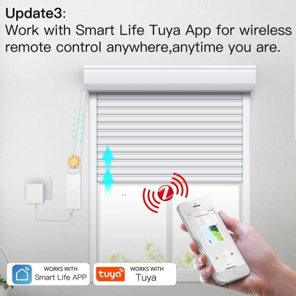 الستائر الدوارة الآلية الذكية ذات المحرك الذاتي الآلي/الستائر الدوارة ذات المحرك ZigBee