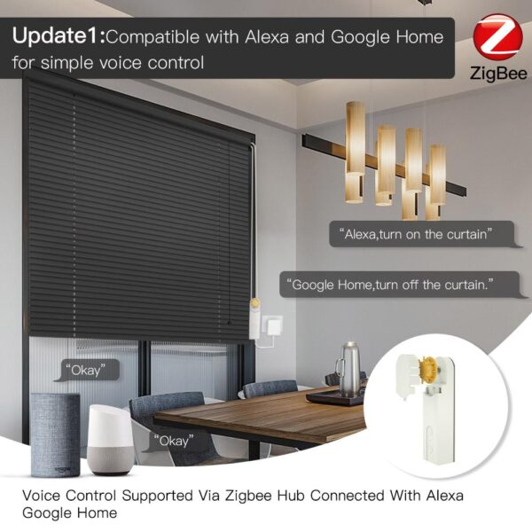 الستائر الدوارة الآلية الذكية ذات المحرك الذاتي الآلي/الستائر الدوارة ذات المحرك ZigBee
